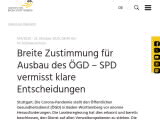 Vorschaubild: Breite Zustimmung für Ausbau des ÖGD – SPD vermisst klare Entscheidungen