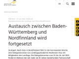 Vorschaubild: Austausch zwischen Baden-Württemberg und Nordfinnland wird fortgesetzt  