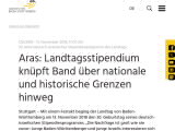 Vorschaubild: Aras: Landtagsstipendium knüpft Band über nationale und historische Grenzen hinweg