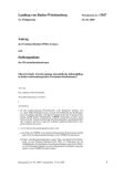 Vorschaubild: 12/5107: Misswirtschaft, Verschwendung und politische Klientelpflege in baden-württembergischen Tourismus-Institutionen?
