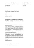 Vorschaubild: 12/5599: Zusammenlegung der beiden LVersicherungsanstalten und Folgen des Bestechungsvorfalls bei der Beschaffung von DV-Systemen bei der LVA Württemberg