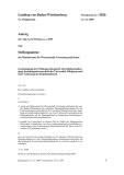 Vorschaubild: 12/5826: Genehmigung der PrüfungsO für den Diplomstudiengang Erziehungswissenschaft der Universität Tübingen nach einer Änd der Regelstudienzeit