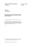 Vorschaubild: 13/4453: Denkschrift 2005 des RH zur Haushalts- und Wirtschaftsführung des Landes BW mit Bemerkungen zur LHR 2003
