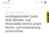 Vorschaubild: Landtagspräsident Guido Wolf: Betriebs- und Personalräte sind für unsere Rechts- und Sozialordnung unverzichtbar