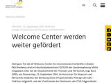 Vorschaubild: Welcome Center werden weiter gefördert