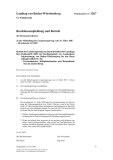 Vorschaubild: 14/1267:  BeschlEmpf und Bericht FinA 10.05.2007 <br />Denkschrift 2006 des RH zur Haushalts- und Wirtschaftsführung des Landes BW mit Bemerkungen zur LHR 2004
