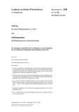 Vorschaubild: 14/1808: Verwaltungsvorschrift für die Gewährung von Zuwendungen für Investitionen in Behinderteneinrichtungen (Entwurf)