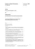 Vorschaubild: 15/896: Auswirkung des Bologna-Prozesses auf den Staatsexamensstudiengang Rechtswissenschaften