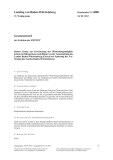 Vorschaubild: 15/4080: Gesetzentwurf der Fraktion der FDP/DVP<br />Drittes Gesetz zur Erweiterung der Mitwirkungsmöglichkeiten der Bürgerinnen und Bürger an der Gesetzgebung des Landes Baden-Württemberg (Gesetz zur Änderung der Verfassung des Landes Baden-Württemberg)