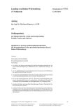 Vorschaubild: 15/5714: Qualifizierter Entzug und Behandlungskapazitäten für Kassenpatienten in den psychotherapeutischen Praxen Baden-Württembergs