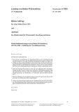 Vorschaubild: 15/5836: Hochschulfinanzierungsvertrag Baden-Württemberg 2015 bis 2020 – Erhöhung der Grundfinanzierung