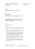 Vorschaubild: 15/5861: Rechtsunsicherheiten bei der Umsetzung von § 29 Wassergesetz für Baden-Württemberg an künstlich hergestellten Be- und Entwässerungsgräben