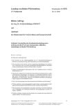 Vorschaubild: 15/6154: Geltende Vorschriften des Kreislaufwirtschaftsgesetzes in Bezug auf die Praxis der kommunalen Altkleidersammlungen in Baden-Württemberg