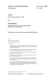 Vorschaubild: 15/6208: Arbeitsschutz an Sonn- und Feiertagen in Baden-Württemberg