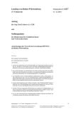 Vorschaubild: 15/6247: Auswirkungen der Novel-Food-Verordnung 258/97/EG auf Baden-Württemberg