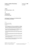 Vorschaubild: 15/6481: Entwicklung des Vorschlagswesens im öffentlichen Dienst des Landes Baden-Württemberg