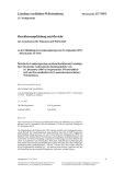 Vorschaubild: 15/7694: Bericht der Landesregierung zu einem Beschluss des Landtags; <br /> hier: Beratende Äußerung des Rechnungshofs vom 16. Dezember 2005 zu Organisation, Wirtschaftlichkeit und Personalbedarf der Landesoberkasse Baden-Württemberg