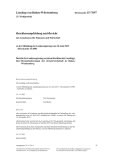 Vorschaubild: 15/7697: Bericht der Landesregierung zu einem Beschluss des Landtags; <br /> hier: Herausforderungen der Kreativwirtschaft in Baden-Württemberg