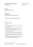 Vorschaubild: 16/1244: Leseförderung an baden-württembergischen Schulen