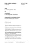 Vorschaubild: 16/3392: Ausbildungssituation von Referendarinnen und Referendaren für den Schuldienst in Baden-Württemberg