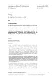 Vorschaubild: 16/6042: Urteil des Verwaltungsgerichts Sigmaringen zum Bau der Windindustriezone „Hohfleck“ am Lichtenstein auf der Reutlinger Alb – offene Fragen zur Verhandlungsführung