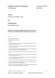 Vorschaubild: 16/6774: Stand der Umsetzung des Empfehlungsberichts des Normenkontrollrats zum Bürokratieabbau in Baden-Württemberg