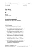 Vorschaubild: 16/6919: Die Umsetzung der Vereinbarungen der Konzertierten Aktion Pflege in Baden-Württemberg