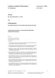 Vorschaubild: 16/7016: Vorkommen und Abbau von mineralischen Rohstoffen in Baden-Württemberg