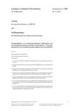 Vorschaubild: 16/7406: Rechtmäßigkeit von freiheitsentziehenden Maßnahmen auf neurologischen Stationen in Baden-Württemberg – Übertragbarkeit des § 25 Psychisch-Kranken-Hilfe-Gesetz (PsychKHG)