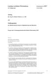 Vorschaubild: 16/8327: Fragen zum Verfassungsschutzbericht Baden-Württemberg 2019
