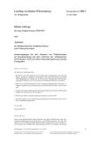 Vorschaubild: 16/8814: Sonderreglungen für den Abschuss von Wildschweinen im Zusammenhang mit dem Auftreten der Afrikanischen Schweinepest (ASP) im baden-württembergisch-bayerischen Grenzgebiet