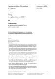 Vorschaubild: 16/8950: Rechtliche Rahmenbedingungen und Entwicklung von mobilen Geflügelställen in Baden-Württemberg