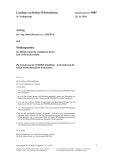 Vorschaubild: 16/9085: Die Umsetzung der INSPIRE-Richtlinie – Unterstützung für baden-württembergische Kommunen