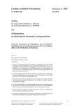 Vorschaubild: 17/2003: Stand der Umsetzung von Maßnahmen aus der Beschlussempfehlung des Untersuchungsausschusses (UsA) zur Zulagenaffäre an der Hochschule Ludwigsburg