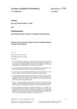 Vorschaubild: 17/3778: Situation der stationären Hospize und der Palliativstationen in Baden-Württemberg