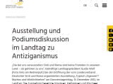 Vorschaubild: Ausstellung und Podiumsdiskussion im Landtag zu Antiziganismus