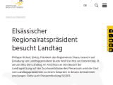 Vorschaubild: Elsässischer Regionalratspräsident besucht Landtag