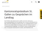 Vorschaubild: Kantonsratspräsidium St. Gallen zu Gesprächen im Landtag