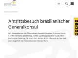 Vorschaubild: Antrittsbesuch brasilianischer Generalkonsul