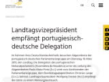 Vorschaubild: Landtagsvizepräsident empfängt portugiesisch-deutsche Delegation