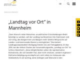 Vorschaubild: „Landtag vor Ort“ in Mannheim