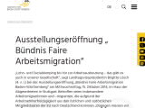Vorschaubild: Ausstellungseröffnung „ Bündnis Faire Arbeitsmigration“