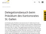 Vorschaubild: Delegationsbesuch beim Präsidium des Kantonsrates St. Gallen