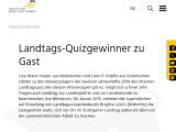 Vorschaubild: Landtags-Quizgewinner zu Gast