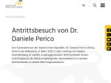 Vorschaubild: Antrittsbesuch von Dr. Daniele Perico
