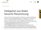 Vorschaubild: Delegation aus Wales besucht Plenarsitzung