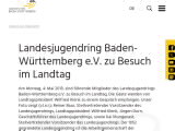 Vorschaubild: Landesjugendring Baden-Württemberg e.V. zu Besuch im Landtag
