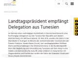 Vorschaubild: Landtagspräsident empfängt Delegation aus Tunesien