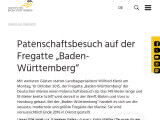 Vorschaubild: Patenschaftsbesuch auf der Fregatte „Baden-Württemberg“