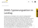 Vorschaubild: DKMS-Typisierungsaktion im Landtag